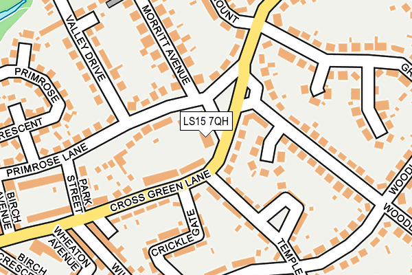 LS15 7QH map - OS OpenMap – Local (Ordnance Survey)