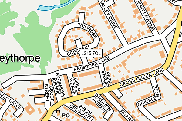 LS15 7QL map - OS OpenMap – Local (Ordnance Survey)