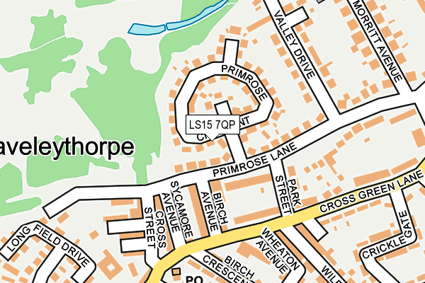 LS15 7QP map - OS OpenMap – Local (Ordnance Survey)
