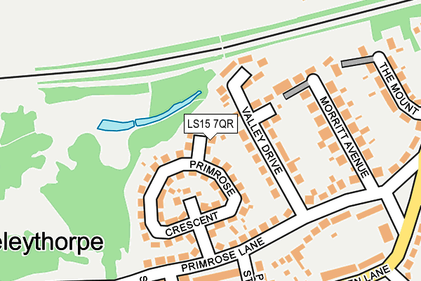 LS15 7QR map - OS OpenMap – Local (Ordnance Survey)