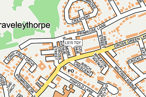 LS15 7QY map - OS OpenMap – Local (Ordnance Survey)