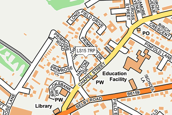 LS15 7RP map - OS OpenMap – Local (Ordnance Survey)