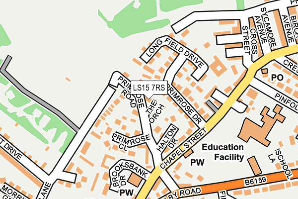 LS15 7RS map - OS OpenMap – Local (Ordnance Survey)