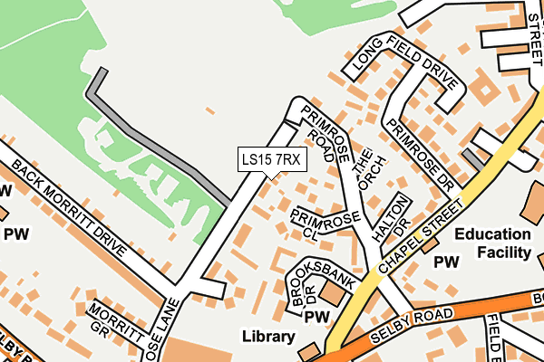 LS15 7RX map - OS OpenMap – Local (Ordnance Survey)