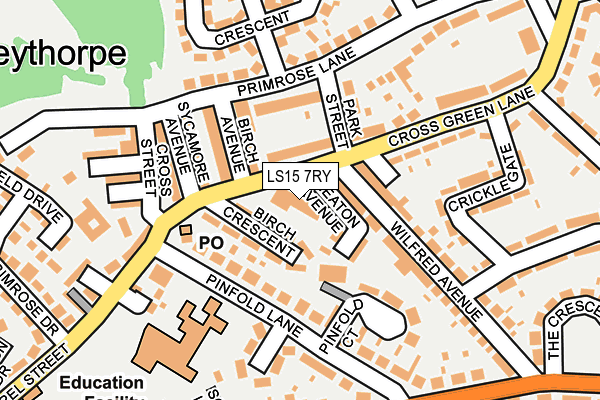 LS15 7RY map - OS OpenMap – Local (Ordnance Survey)