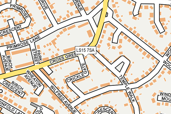 LS15 7SA map - OS OpenMap – Local (Ordnance Survey)