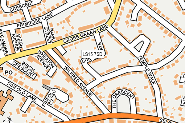 LS15 7SD map - OS OpenMap – Local (Ordnance Survey)