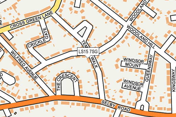 LS15 7SG map - OS OpenMap – Local (Ordnance Survey)