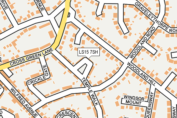 LS15 7SH map - OS OpenMap – Local (Ordnance Survey)