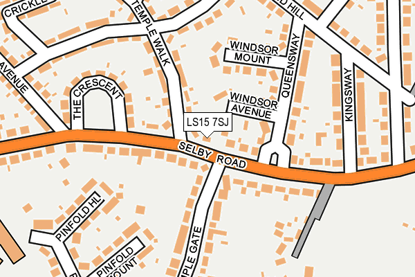 LS15 7SJ map - OS OpenMap – Local (Ordnance Survey)