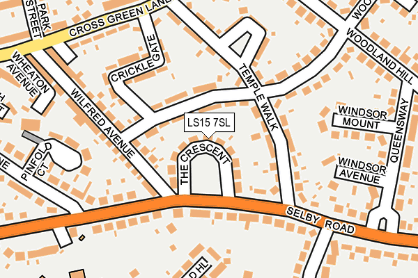 LS15 7SL map - OS OpenMap – Local (Ordnance Survey)
