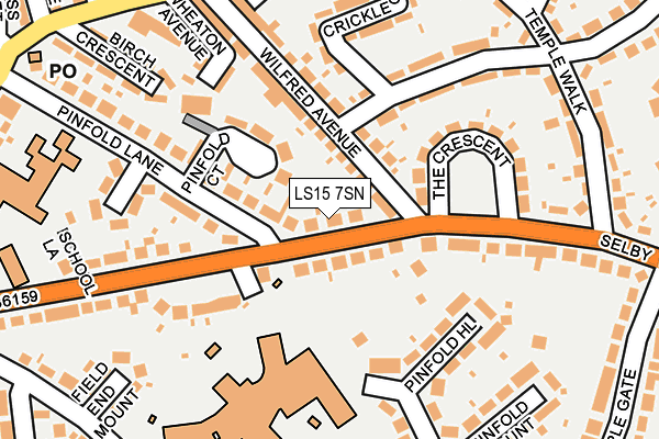 LS15 7SN map - OS OpenMap – Local (Ordnance Survey)
