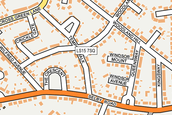 LS15 7SQ map - OS OpenMap – Local (Ordnance Survey)