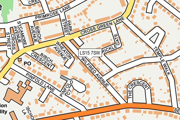 LS15 7SW map - OS OpenMap – Local (Ordnance Survey)