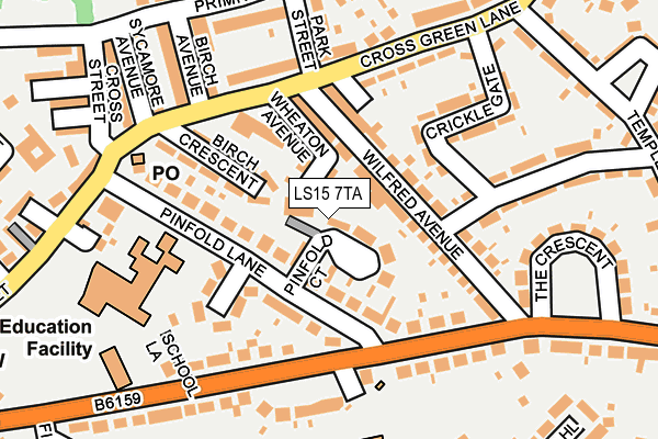 LS15 7TA map - OS OpenMap – Local (Ordnance Survey)