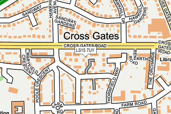 LS15 7UY map - OS OpenMap – Local (Ordnance Survey)