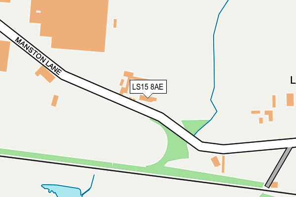 LS15 8AE map - OS OpenMap – Local (Ordnance Survey)