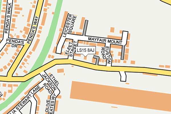 LS15 8AJ map - OS OpenMap – Local (Ordnance Survey)