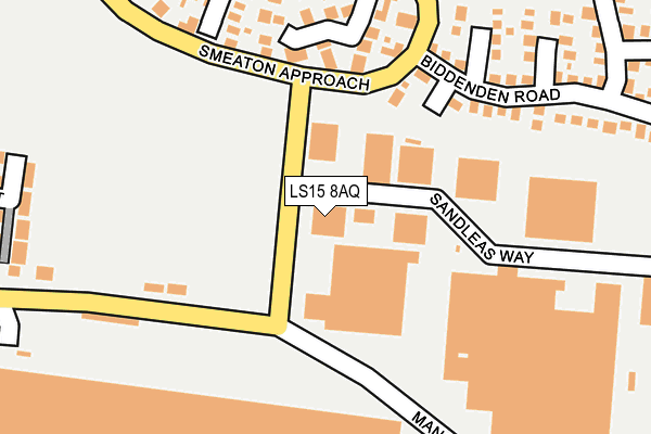 LS15 8AQ map - OS OpenMap – Local (Ordnance Survey)