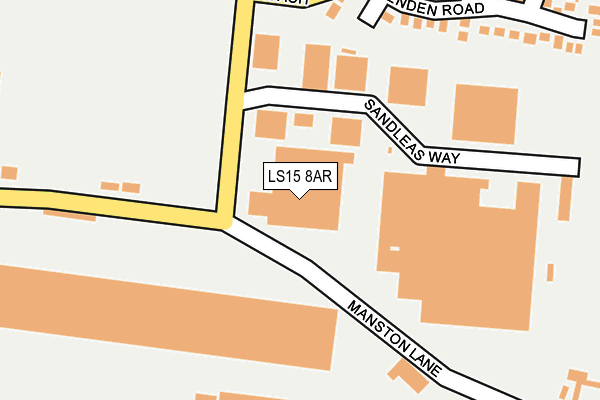 LS15 8AR map - OS OpenMap – Local (Ordnance Survey)