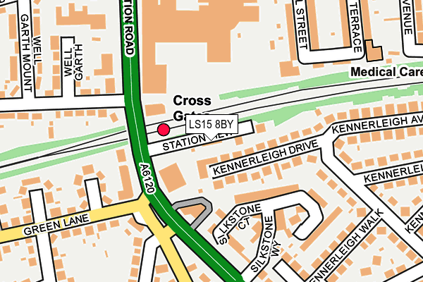 LS15 8BY map - OS OpenMap – Local (Ordnance Survey)