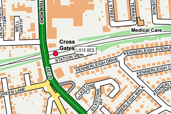LS15 8ES map - OS OpenMap – Local (Ordnance Survey)