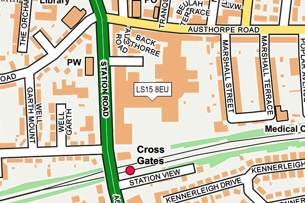 LS15 8EU map - OS OpenMap – Local (Ordnance Survey)