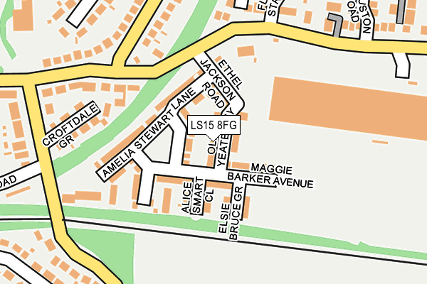 LS15 8FG map - OS OpenMap – Local (Ordnance Survey)