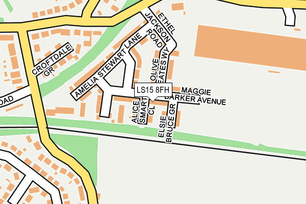 LS15 8FH map - OS OpenMap – Local (Ordnance Survey)