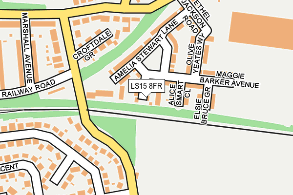 LS15 8FR map - OS OpenMap – Local (Ordnance Survey)