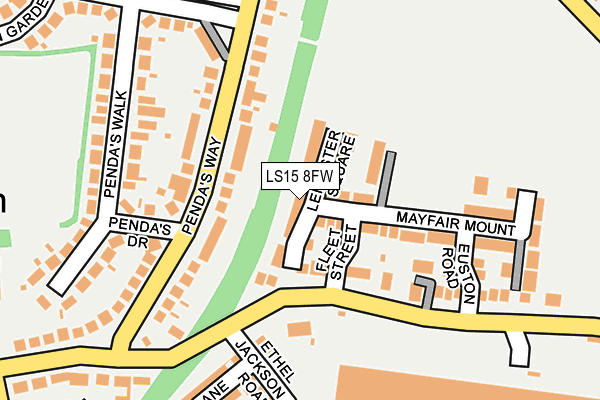 LS15 8FW map - OS OpenMap – Local (Ordnance Survey)