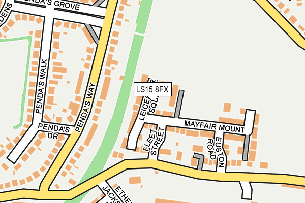 LS15 8FX map - OS OpenMap – Local (Ordnance Survey)