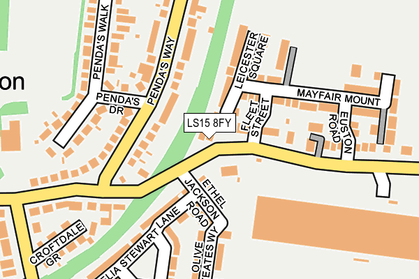 LS15 8FY map - OS OpenMap – Local (Ordnance Survey)