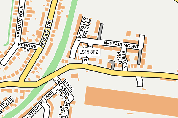 LS15 8FZ map - OS OpenMap – Local (Ordnance Survey)