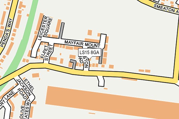 LS15 8GA map - OS OpenMap – Local (Ordnance Survey)