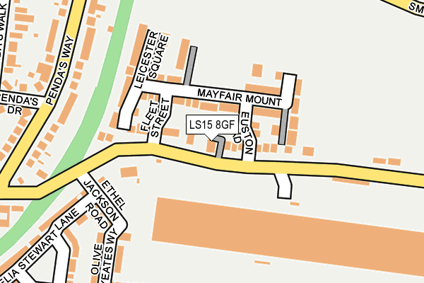 LS15 8GF map - OS OpenMap – Local (Ordnance Survey)