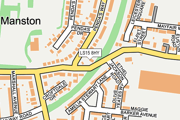LS15 8HY map - OS OpenMap – Local (Ordnance Survey)