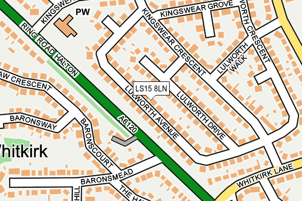 LS15 8LN map - OS OpenMap – Local (Ordnance Survey)