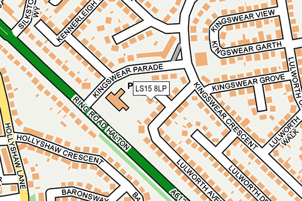 LS15 8LP map - OS OpenMap – Local (Ordnance Survey)