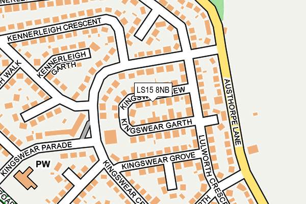 LS15 8NB map - OS OpenMap – Local (Ordnance Survey)