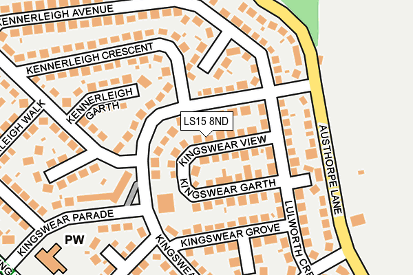 LS15 8ND map - OS OpenMap – Local (Ordnance Survey)