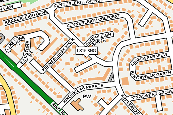 LS15 8NG map - OS OpenMap – Local (Ordnance Survey)