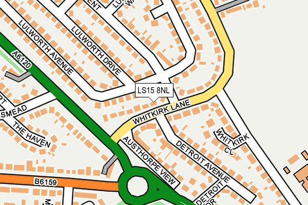 LS15 8NL map - OS OpenMap – Local (Ordnance Survey)