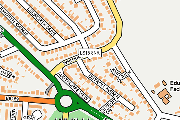 LS15 8NR map - OS OpenMap – Local (Ordnance Survey)