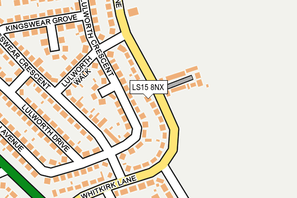 LS15 8NX map - OS OpenMap – Local (Ordnance Survey)