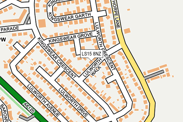 LS15 8NZ map - OS OpenMap – Local (Ordnance Survey)