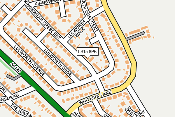 LS15 8PB map - OS OpenMap – Local (Ordnance Survey)
