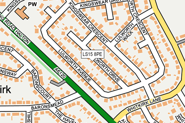 LS15 8PE map - OS OpenMap – Local (Ordnance Survey)