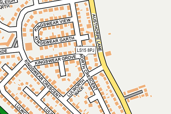 LS15 8PJ map - OS OpenMap – Local (Ordnance Survey)