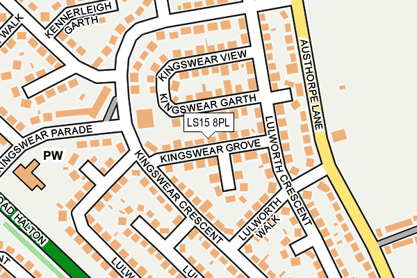 LS15 8PL map - OS OpenMap – Local (Ordnance Survey)